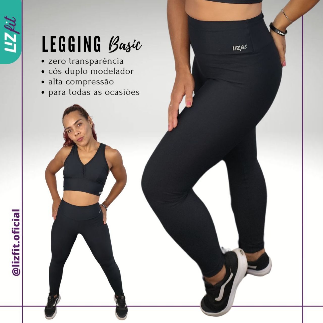 Calça Básica Lizamor - Conforto, Compressão e Qualidade para o Seu Dia a Dia