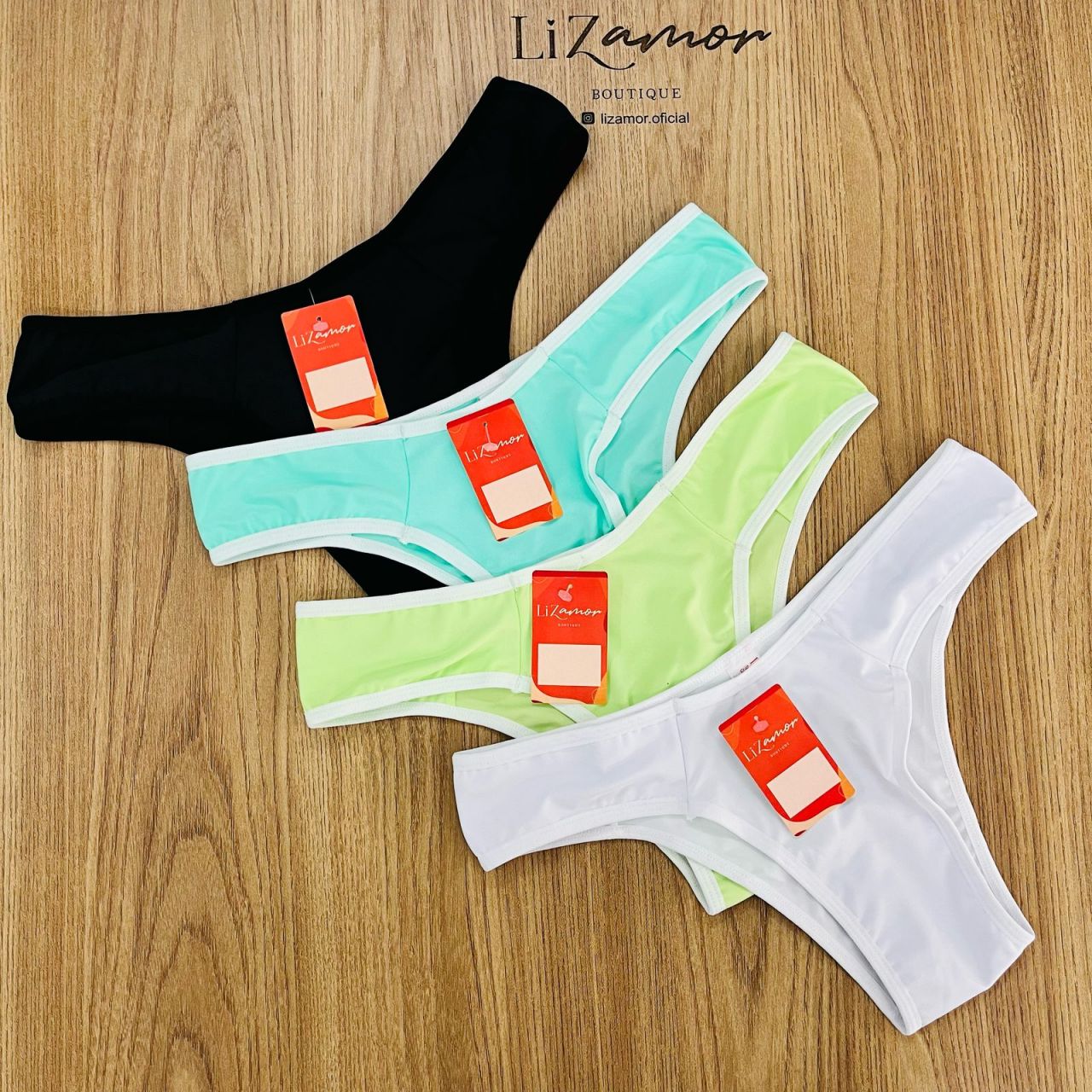 Kit Promocional. Kit 3 calcinhas modelo tanga asa delta