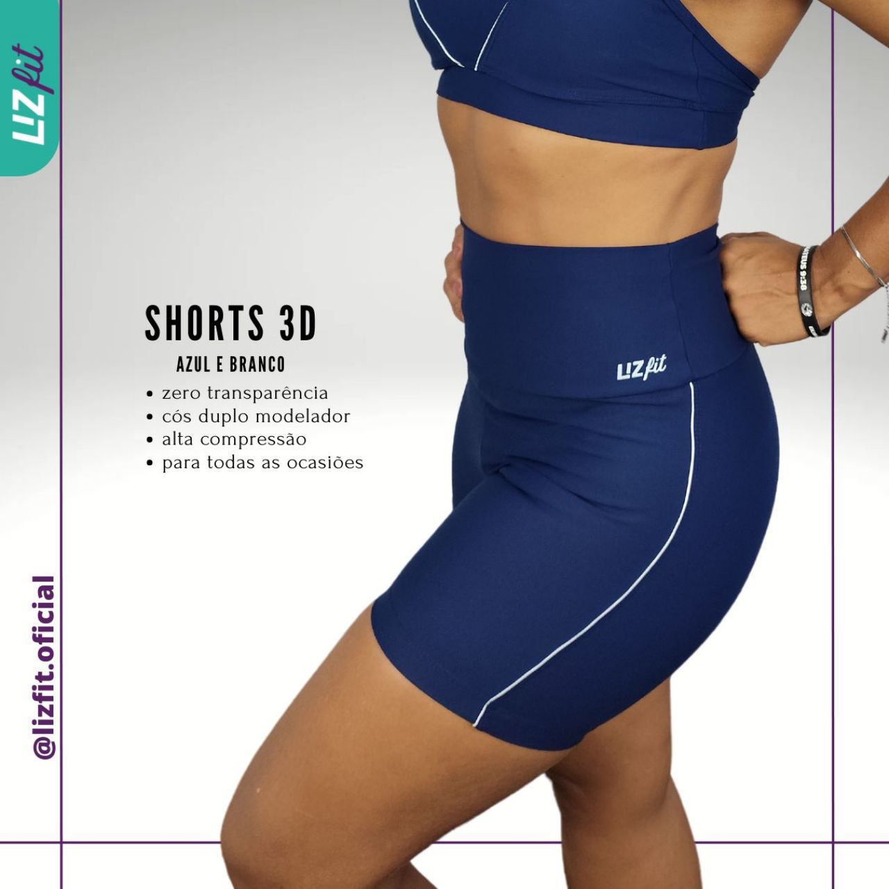Shorts Meia Coxa 3D - Mobilidade e Confiança em Cada Movimento
