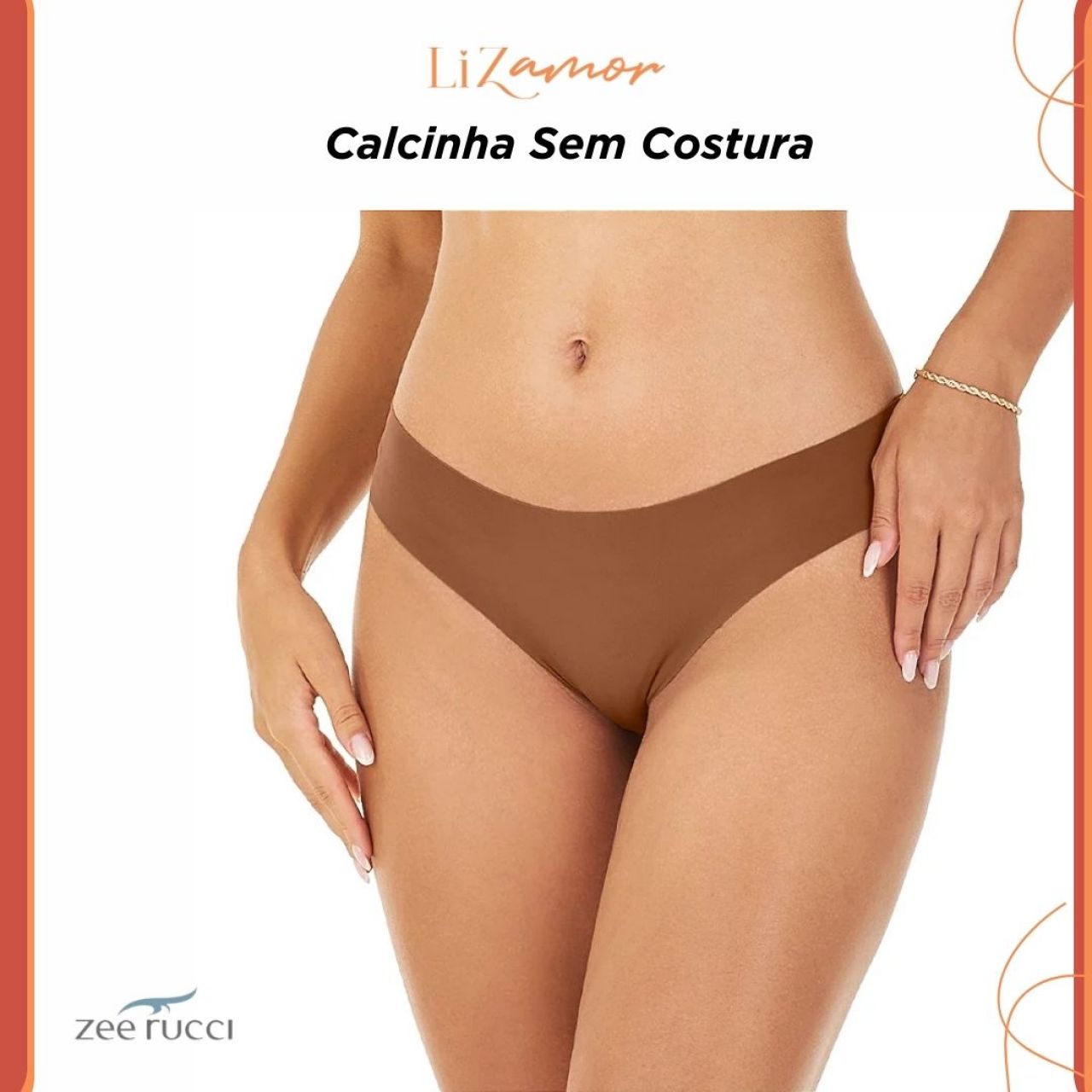 Calcinha Tanga corte a laser modelo sem costura