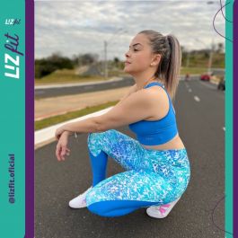 Kit 3 Leggings Lisas Cós Alto Mulheres Altas - Analu Fitness