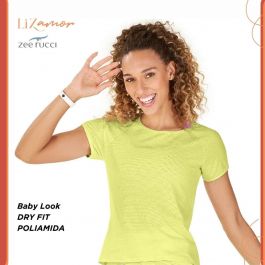 Camiseta Fitness Dry Com Proteção Uv Modelo Feminino