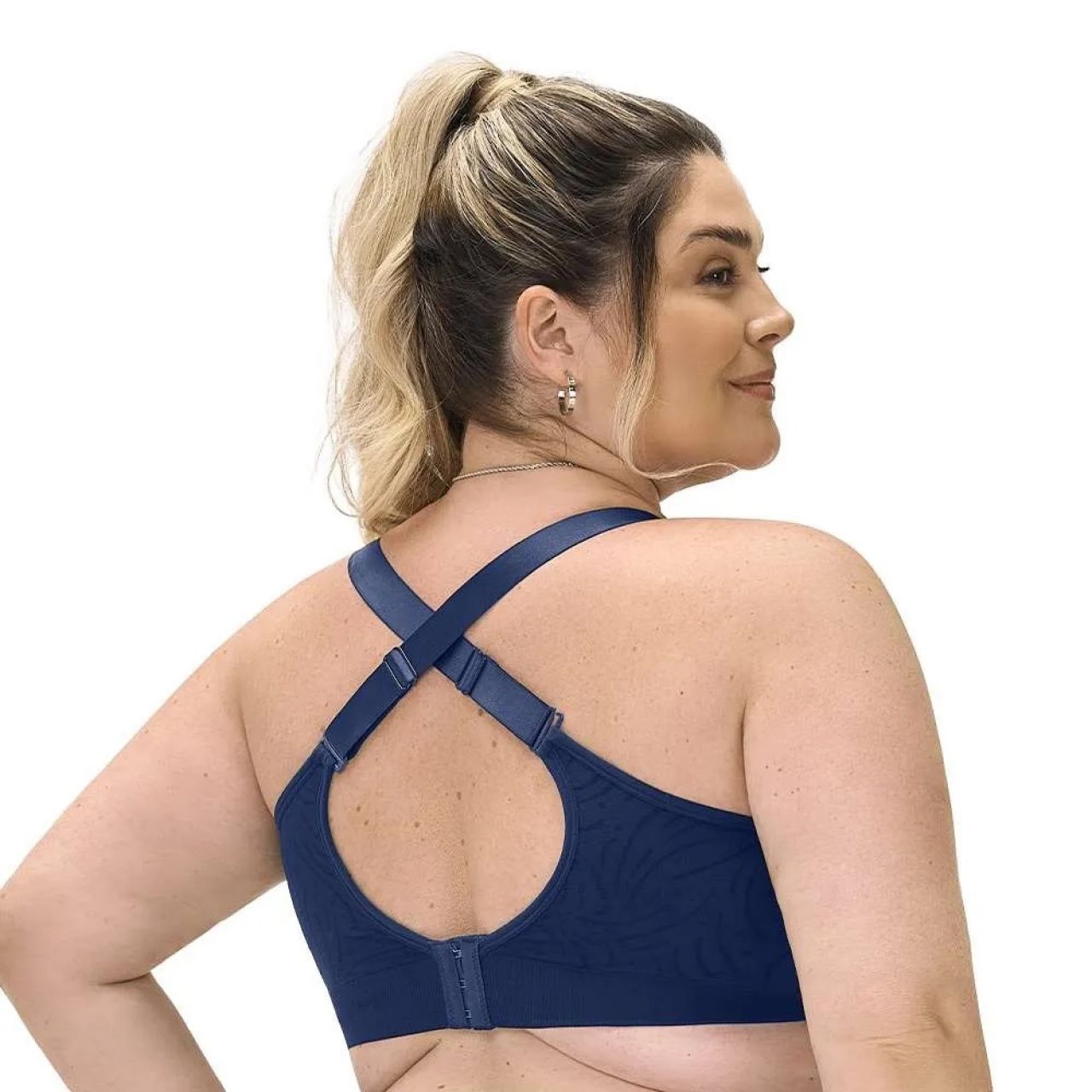 Zee Rucci. Sutiã Comfort Plus Size Com Bojo e Renda Sem Costura e com alças largas