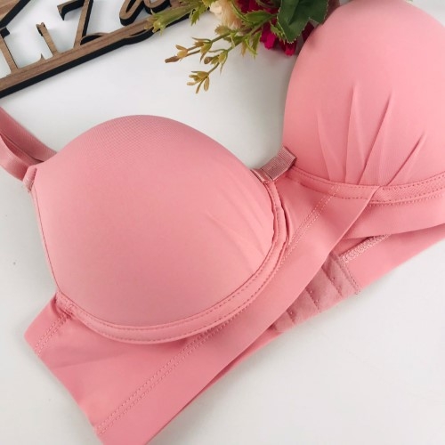 Sutiã reforçado com meio cruzado e bojo drapeado