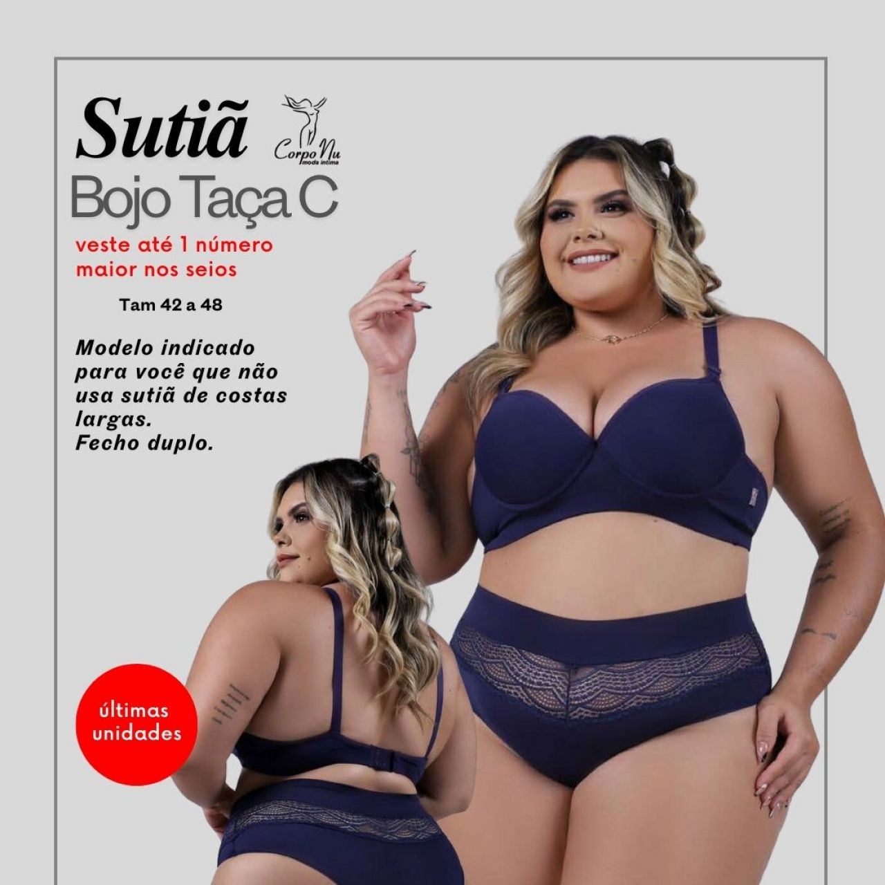 Sutiã Modelador como bojo pré moldado. Modelo de corpo com elástico reforçado e modelador