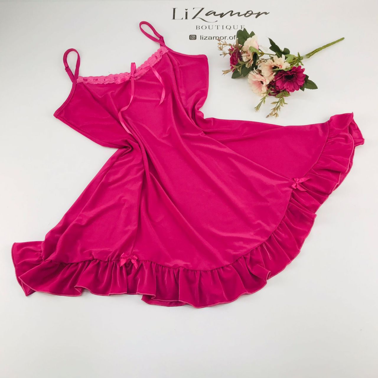 Camisola Estampada com Laço Sexy