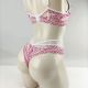 Fabricado por Lizamor. Conjunto de Soutien rendado push up. Acompanha fio dental rendado strappy bra.