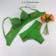 Fabricado por Lizamor. Conjunto de Soutien rendado com base de elástico. Acompanha fio dental rendado estilo borboleta.