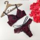 Fabricado por Lizamor. Conjunto de Soutien rendado push up. Acompanha fio dental rendado strappy bra.