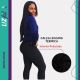 LIZ Fit. Calça legging básica térmica peluciada. Modelo de corte básico com interior peluciado