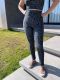 Liz fit. Calça legging estampa Digital logomania modelo reto com cós duplo modelador