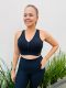 LIZ fit. Top Nadador Maxxy com abertura nas costas