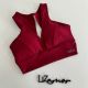 Liz fit. Top nadador com abertura nas costas. Modelo de bojo fixo