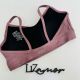 Liz fit. Top Fitness Cirrè modelo de bojo fixo, alças finas e cós duplo estruturado