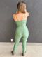 Liz fit. Top Fitness Cirrè modelo de bojo fixo, alças finas e cós duplo estruturado