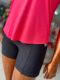 Liz Fit. Camiseta Feminina Tapa Bumbum Dry Fit manga curta
