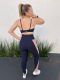 Liz fit. Calça legging com recortes V em composê