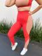 Liz fit. Calça legging com recortes V em composê