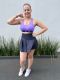 LIZFIT. Shorts saia rodada em microfibra e sainha de dryfit.