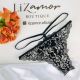 Fabricação Lizamor. Conjunto de Soutien estilo Cropped rendado. Acompanha fio dental rendado.