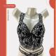 Fabricação Lizamor. Conjunto de Soutien estilo Cropped rendado. Acompanha fio dental rendado.