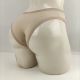 Tanga de coton lisa com viés reforçado.