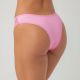 Tanga básica com rendas nas laterais.