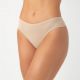 Tanga básica de microfibra com elástico invisível.