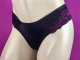 Tanga básica de microfibra com rendinhas laterais, modelo básico e pra usar todo dia