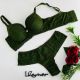 Plus Size. Conjunto de Soutien rendado com bojo e corpo reforçado. Fio dental asa delta rendado.