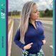 Liz Fit. Jaqueta Bomber Feminina. Modelo com bolsos e abertura total em zíper