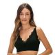 Sutiã Top Jacquard Zig-zag com Bojo sem Costura