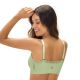 Sutiã Top Jacquard Zig-zag com Bojo sem Costura