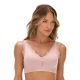 Sutiã Top Jacquard Zig-zag com Bojo sem Costura