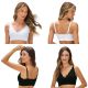 Sutiã Top Jacquard Zig-zag com Bojo sem Costura