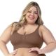 Zee Rucci. Sutiã Confort Plus Size e Sem Costura Com Bojo Removível 
