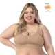 Zee Rucci. Sutiã Confort Plus Size e Sem Costura Com Bojo Removível 