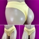 Fio dental duplo conforto de frente toda rendada. Modelo com cós duplo que proporciona conforto na cintura