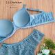 Plus Size. Conjunto de Soutien rendado com bojo e corpo reforçado. Fio dental asa delta rendado.