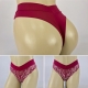 Fio dental duplo conforto de frente toda rendada. Modelo com cós duplo que proporciona conforto na cintura