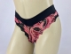Fio dental duplo conforto de frente toda rendada. Modelo com cós duplo que proporciona conforto na cintura