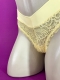 Fio dental duplo conforto de frente toda rendada. Modelo com cós duplo que proporciona conforto na cintura