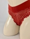 Fio dental duplo conforto de frente toda rendada. Modelo com cós duplo que proporciona conforto na cintura