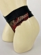 Fio dental duplo conforto de frente toda rendada. Modelo com cós duplo que proporciona conforto na cintura
