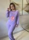 Pijama feminino de inverno manga longa e calça. Confeccionado em malha pv.