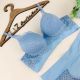 Fabricado por Lizamor. Conjunto de Soutien rendado com base de elástico. Acompanha fio dental rendado estilo borboleta.
