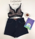 Linha Golden. Conjunto Estilo Cropped todo Rendado