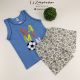 Pijama masculino infantil confeccionado em algodão Modelo de Short e regata. Modelos incríveis