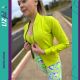 Liz Fit. Jaqueta Bomber Feminina. Modelo com bolsos e abertura total em zíper