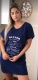 Camisola Abgail de manga curta com estampa frontal